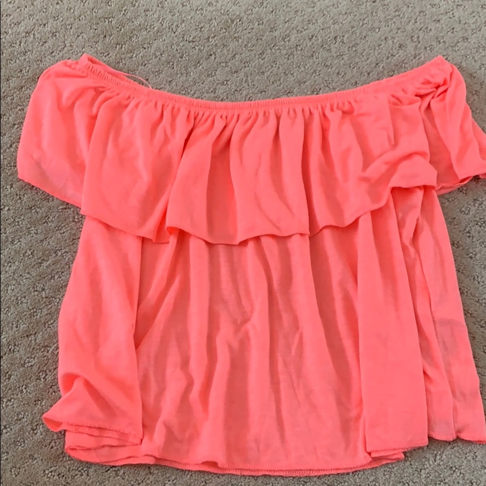 Pink off the shoulder top